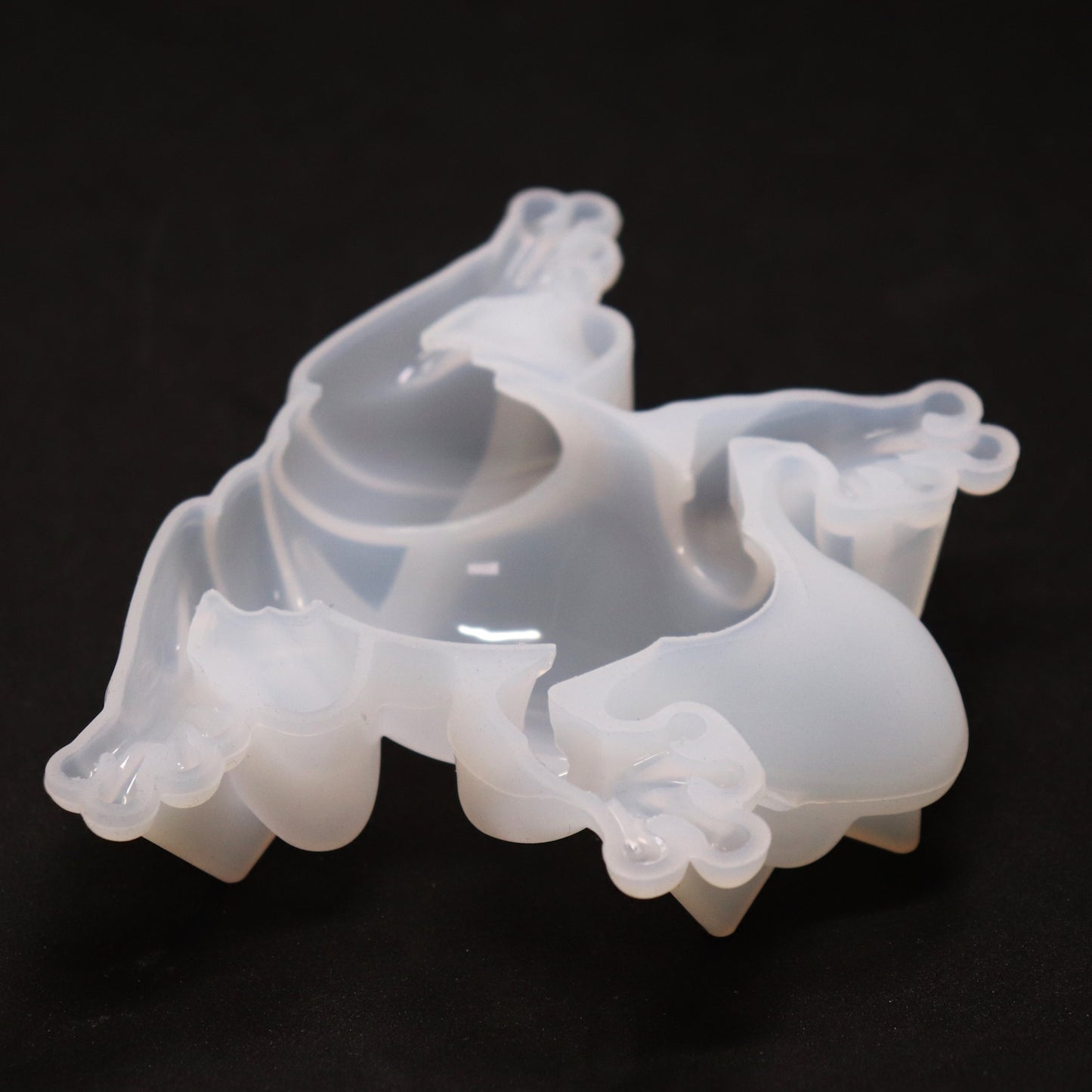 Silikonform 3D Frosch Gießform, Epoxidharz, Raysin ca. 10 cm