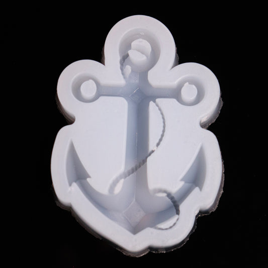 Silikonform kleine Anker mit Seil ca. 6 x 4 cm für Keraflott oder Raysin