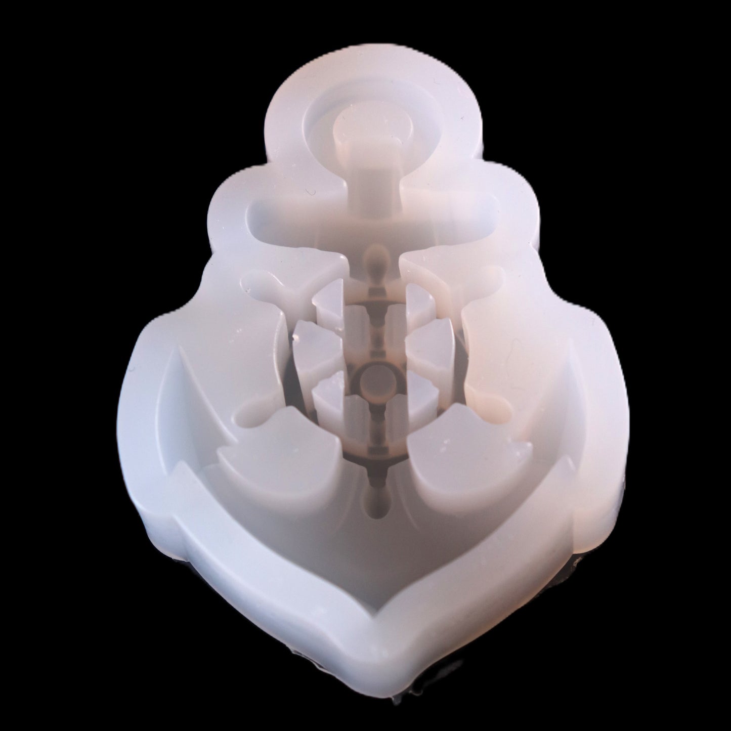Silikonform Anker mit Steuerrad Gießform für Gießpulver klein ca. 6 x 4 cm