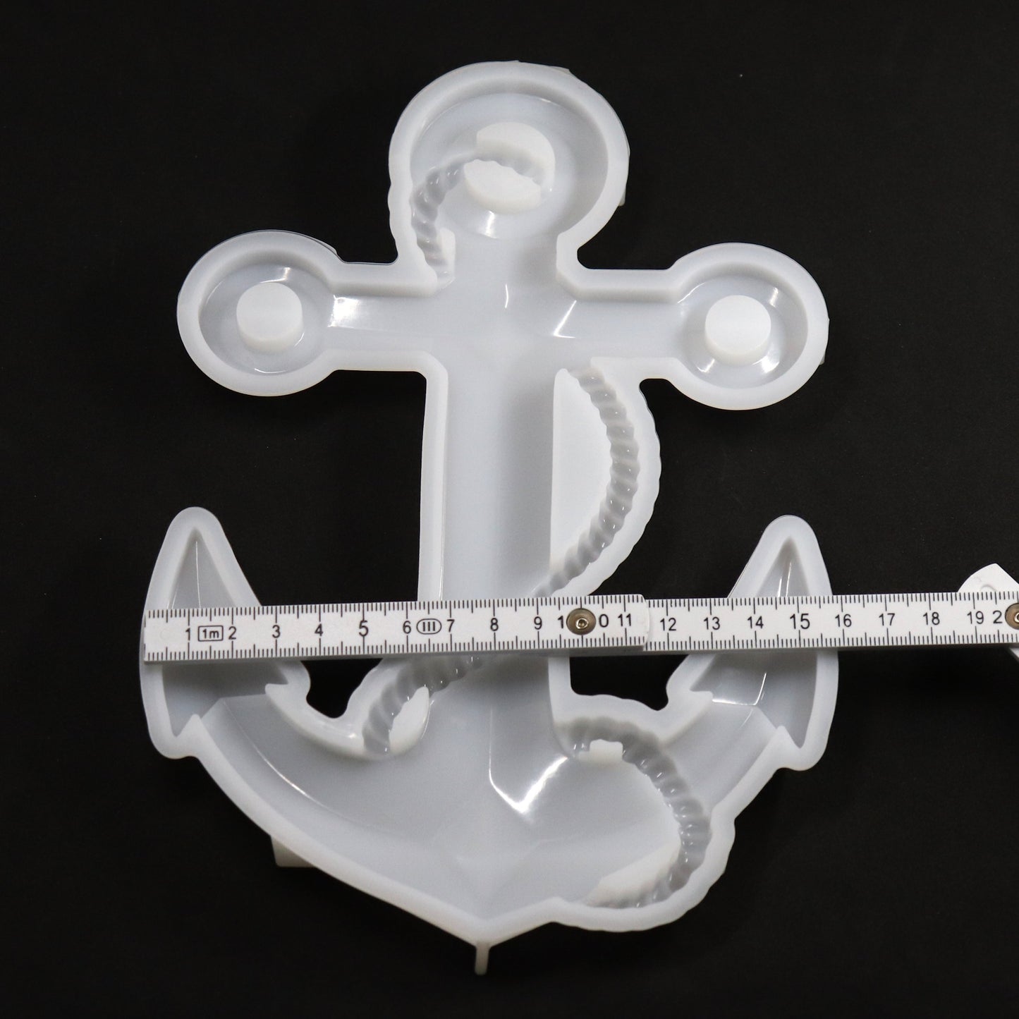 Silikonform Anker mit Seil Gießform Wanddekoration, Epoxidharz, Raysin ca. 22 cm