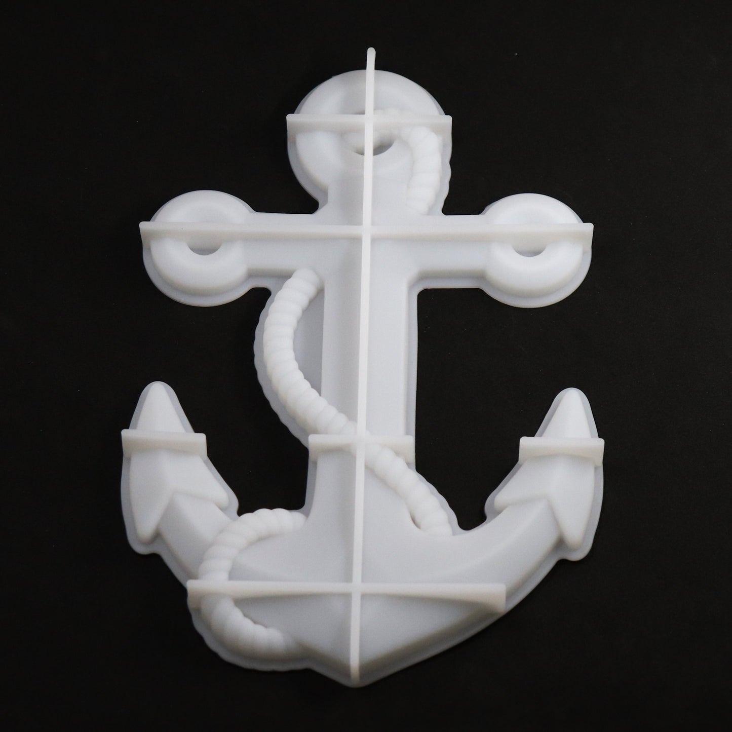 Silikonform Anker mit Seil Gießform Wanddekoration, Epoxidharz, Raysin ca. 22 cm