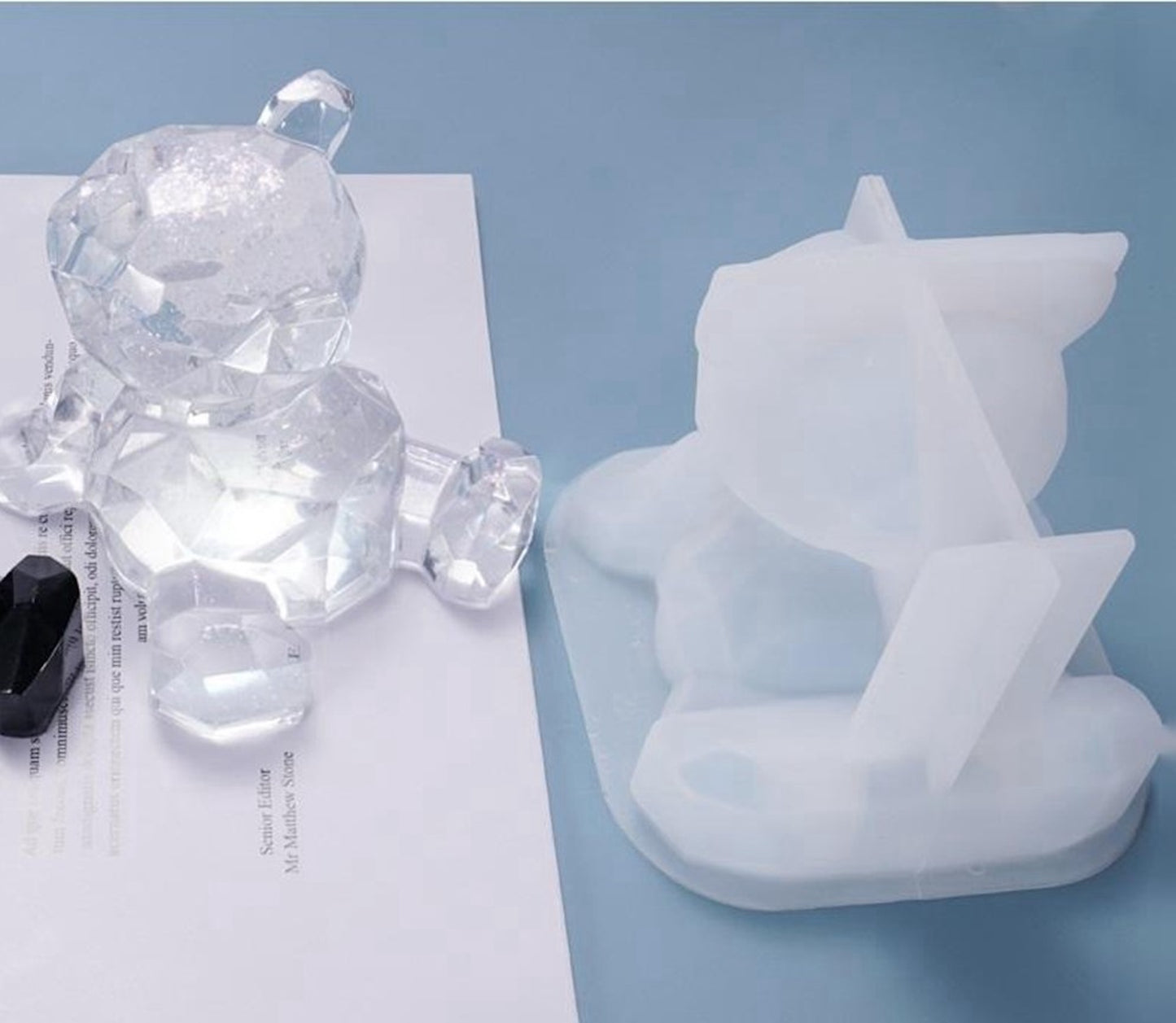 Silikonform 3D Teddybär Bär Gießform für Resin, Raysin ca. 9 cm