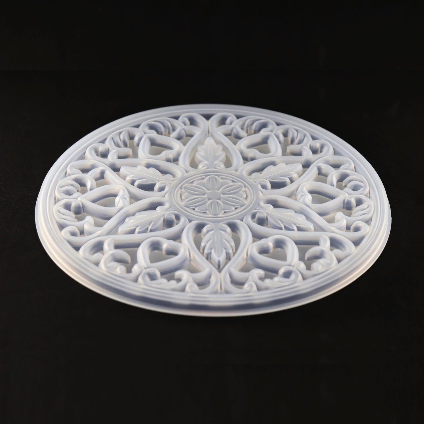 Epoxidharzform Mandala Ornamente Silikonform Gießform für Epoxidharz ca 20 cm