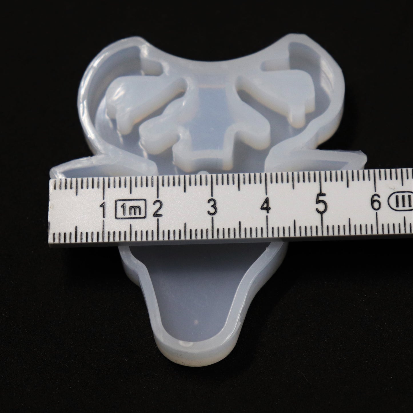 Silikonform Weihnachten Anhänger ca. 5,5 cm Rentier