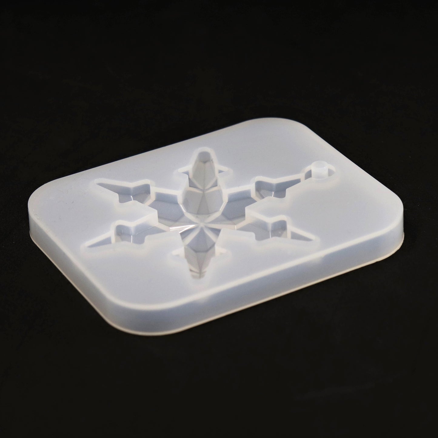 Silikonform Schneeflocke Anhänger Baumschmuck Gießform Mold ca. 8 cm