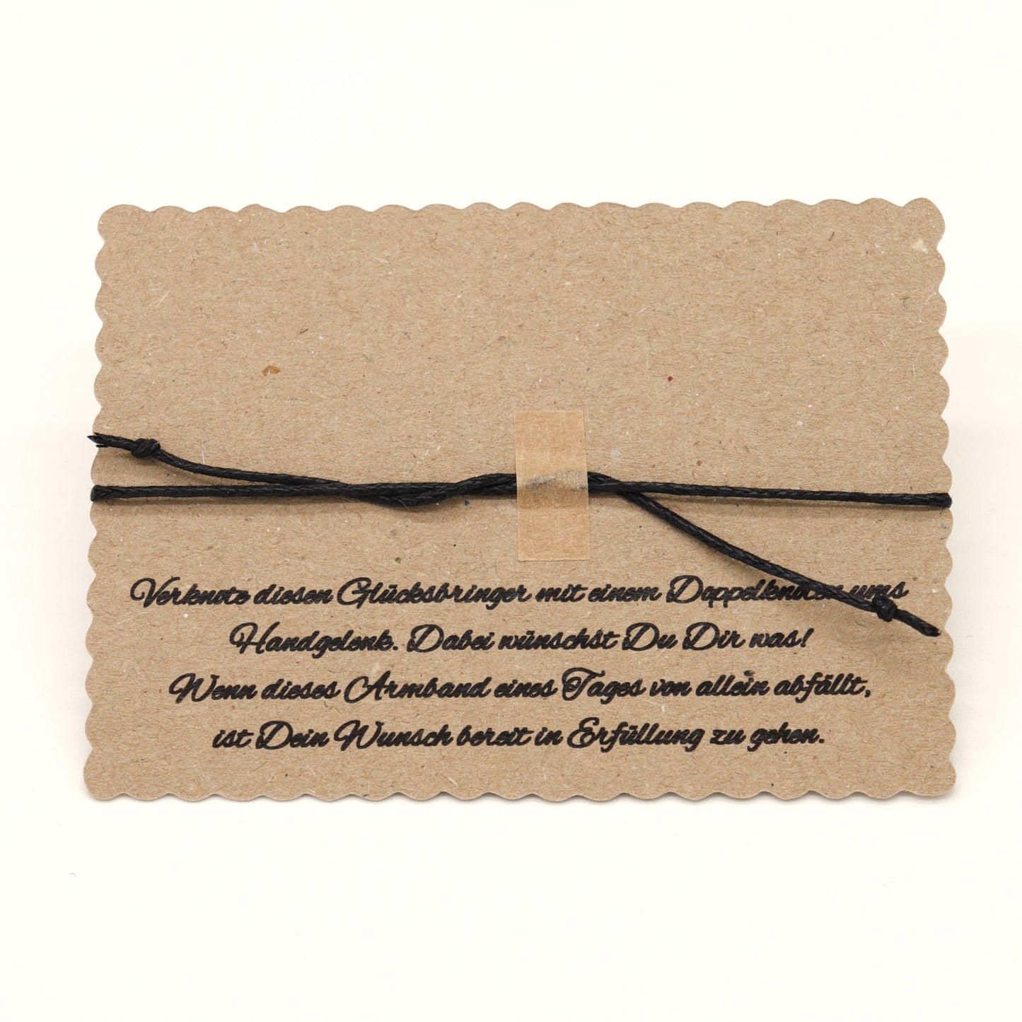 Wunscharmband mit Evil Eye Perle Frohe Weihnachten Mitbringsel zum verknoten