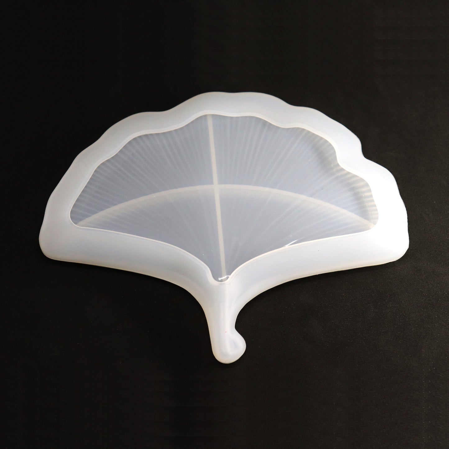Silikonform Ginkgo Blatt Schale Gießform für Raysin ca. 17,5 x 13,5cm