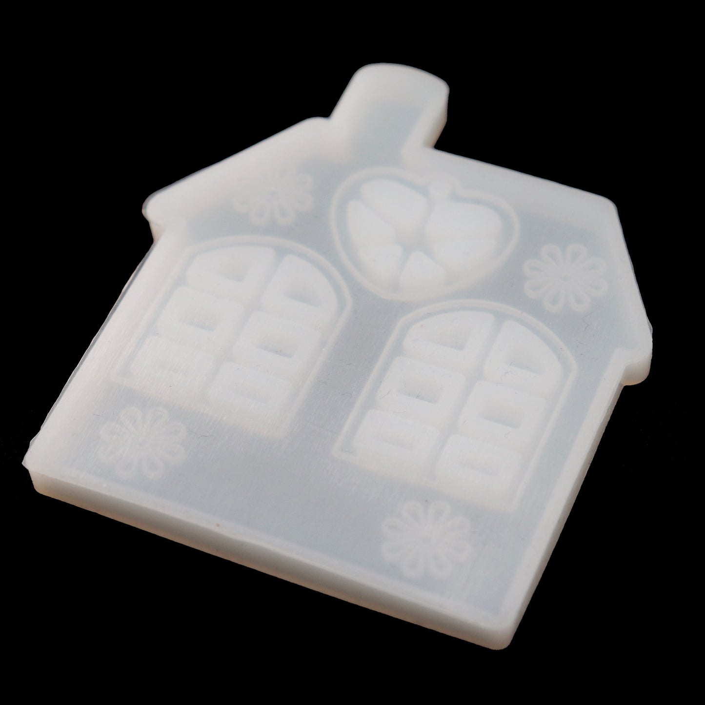 Silikonform Haus Gießform Lichthaus Dekoration für Resin ca. 8 x 6,5 cm