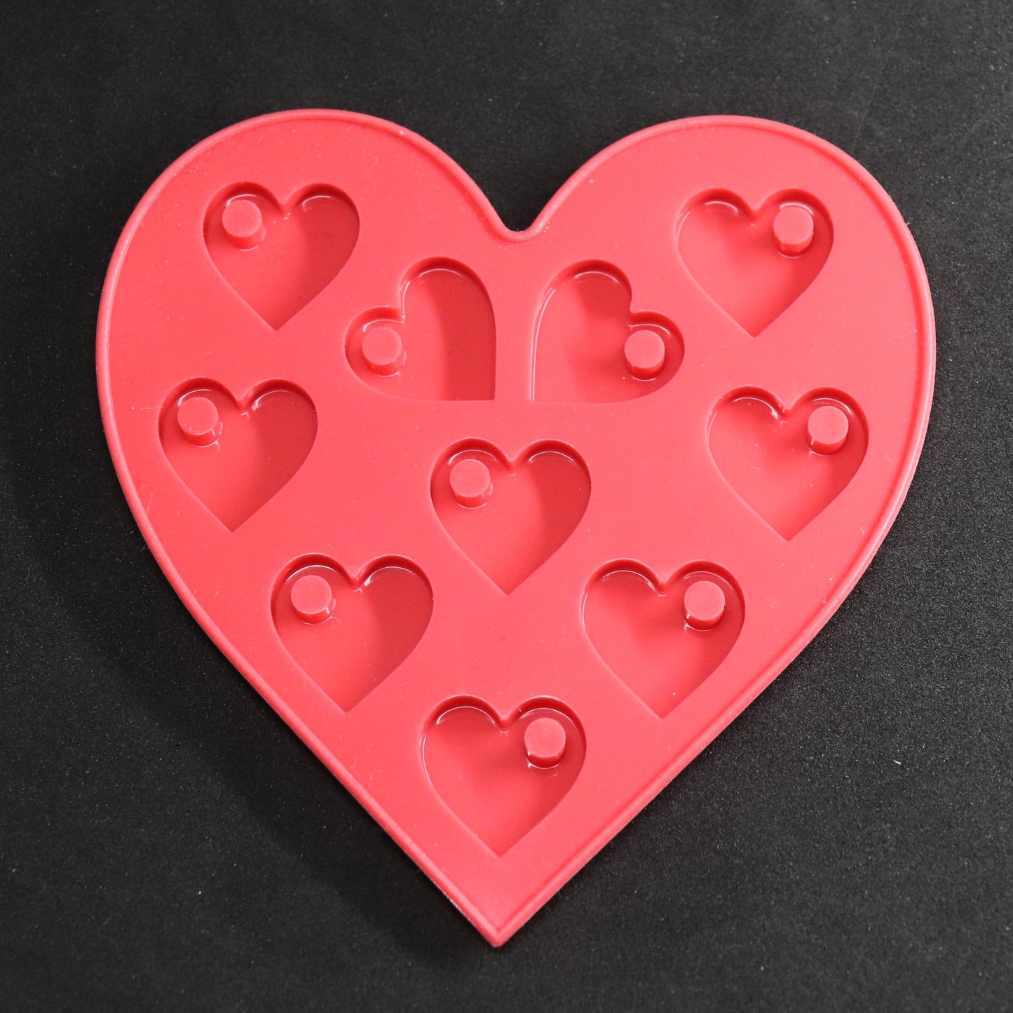 Silikonform Herz Anhänger kleine Gießformen für Epoxidharz Raysin ca. 2 cm