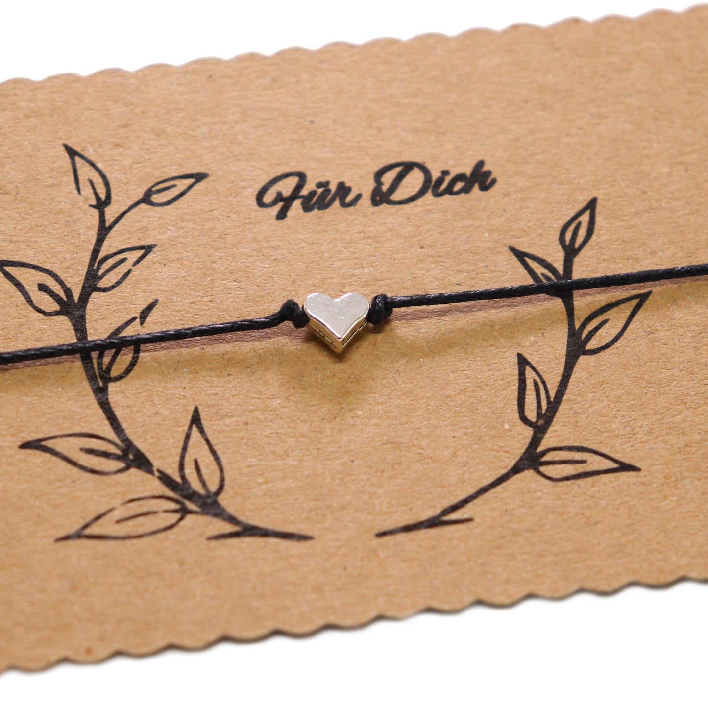 Wunscharmband mit Herz Mitbringsel