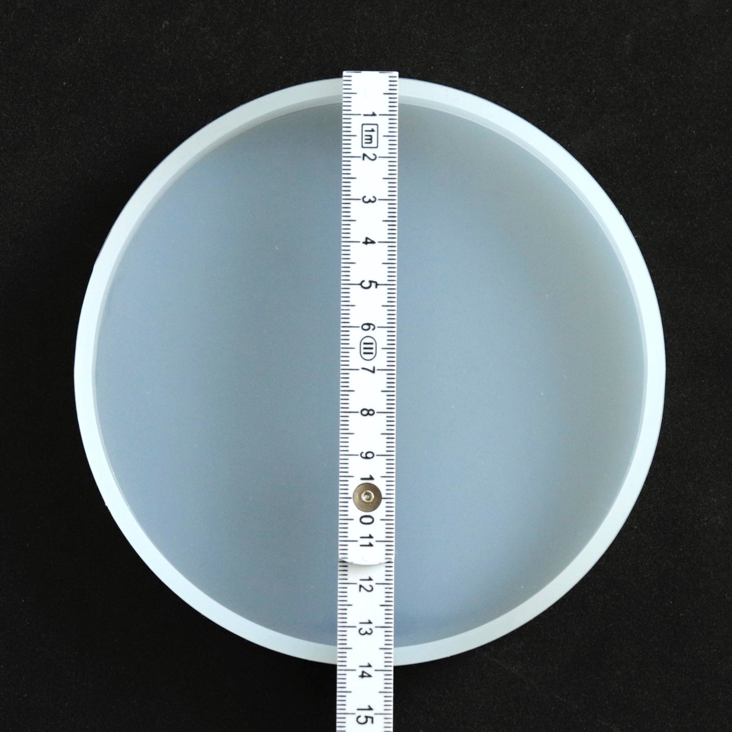 Silikonform Rund Untersetzer Gießform Resin, Raysin Epoxidharz ca. 13 cm
