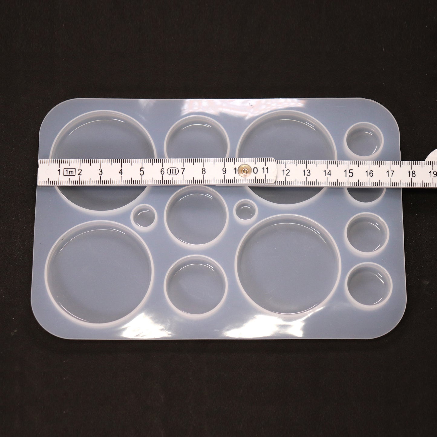 Silikonform Kreise Runde Gießform Cabochons für Resin, Raysin ca. 1 bis 5 cm