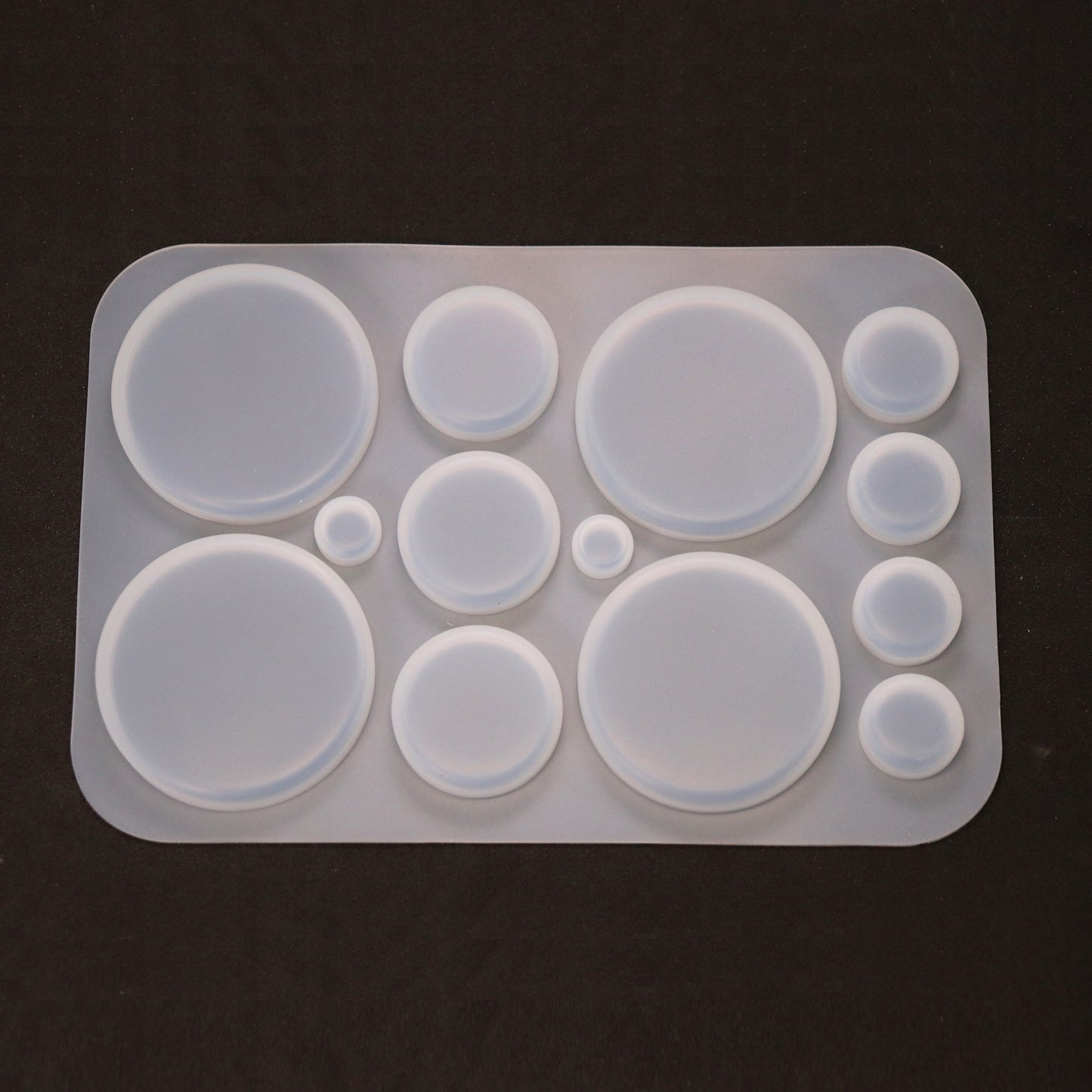 Silikonform Kreise Runde Gießform Cabochons für Resin, Raysin ca. 1 bis 5 cm