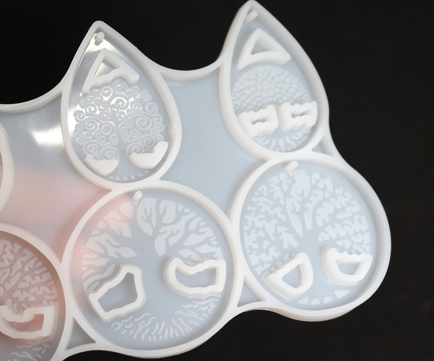 Silikonform Lebensbaum Anhänger Gießform Baum des Lebens, Epoxidharz, je ca. 5cm