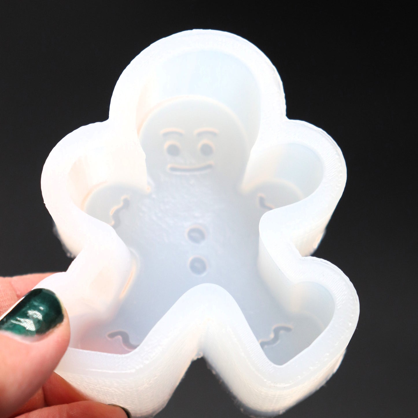 Silikonform Lebkuchenmann Gießform für Raysin Wachs oder Epoxidharz ca. 7 cm
