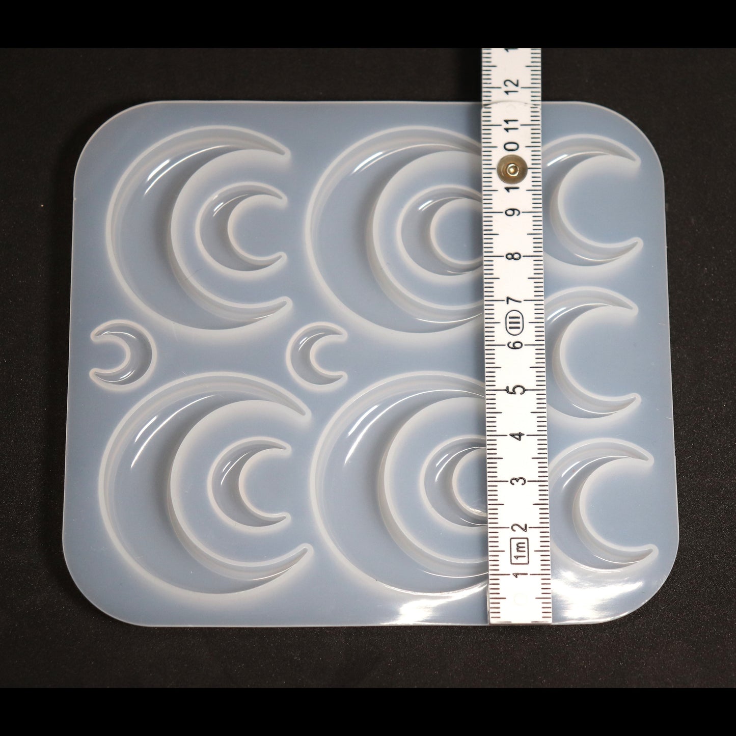 Silikonform Mond Cabochons Gießform Mondsichel für Resin, Raysin ca. 1,4 bis 5cm