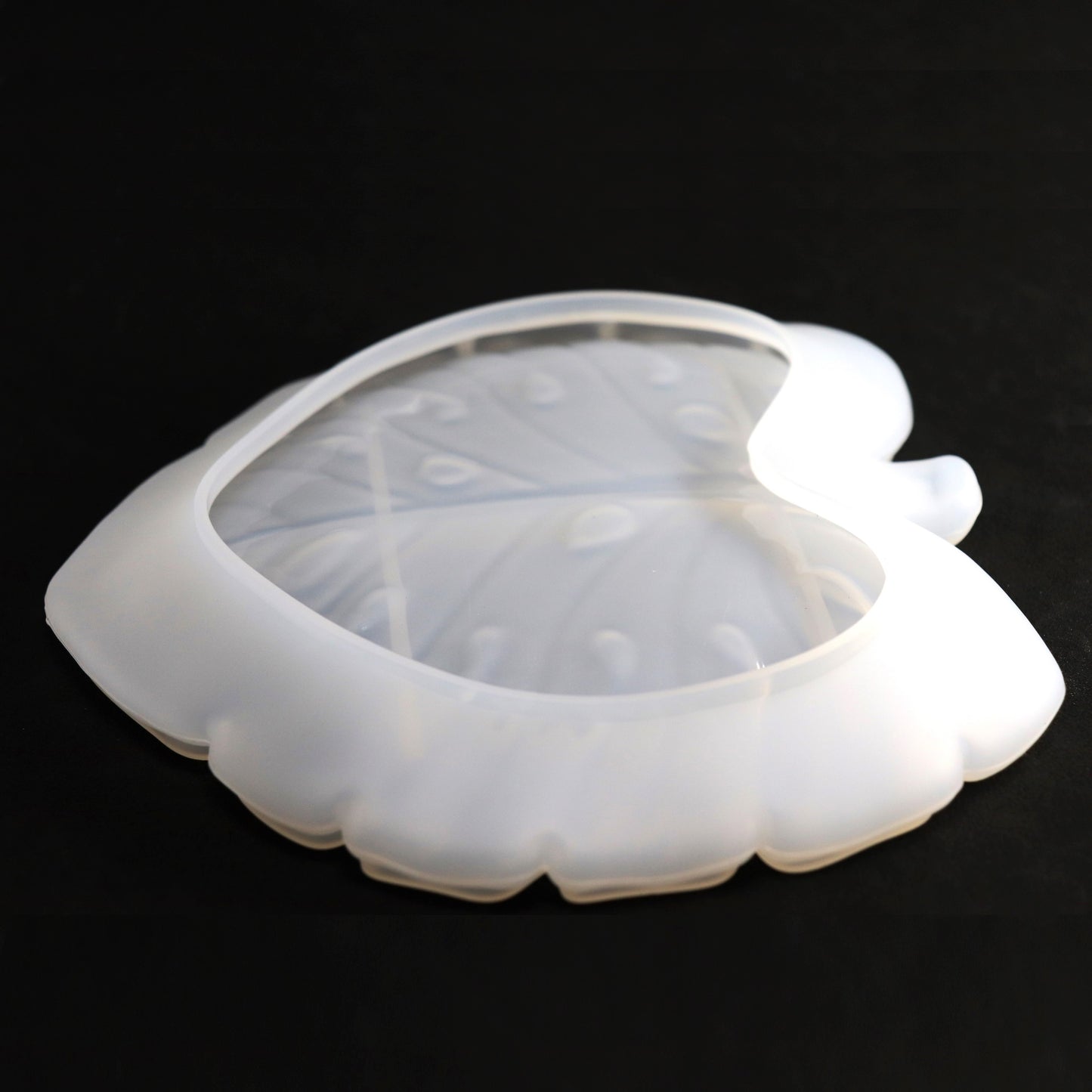 Silikonform Monstera Schale Gießform für Raysin, Resin oder Epoxidharz ca. 15 cm