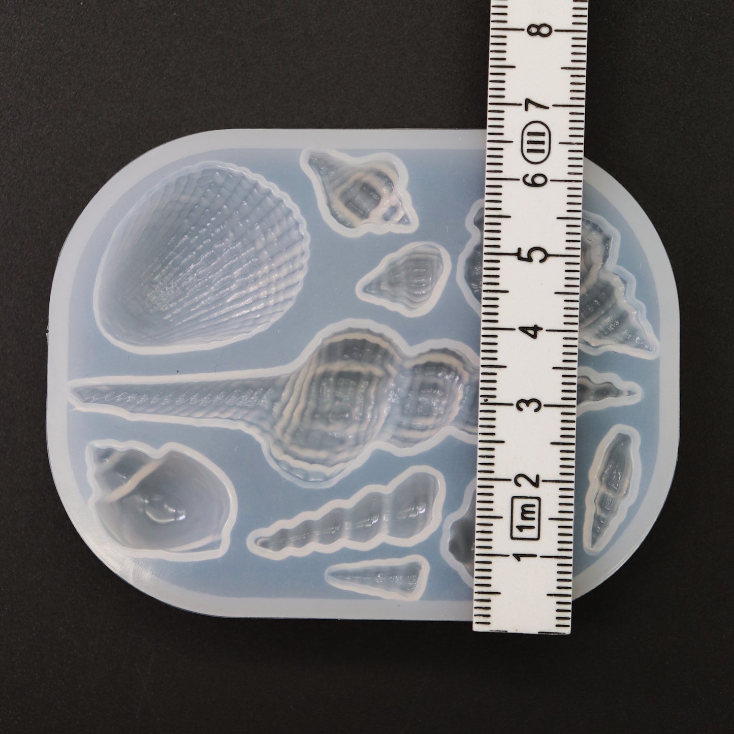 Silikonform Muscheln Maritime Gießform DIY für Epoxidharz ca. 1 - 7,5 cm