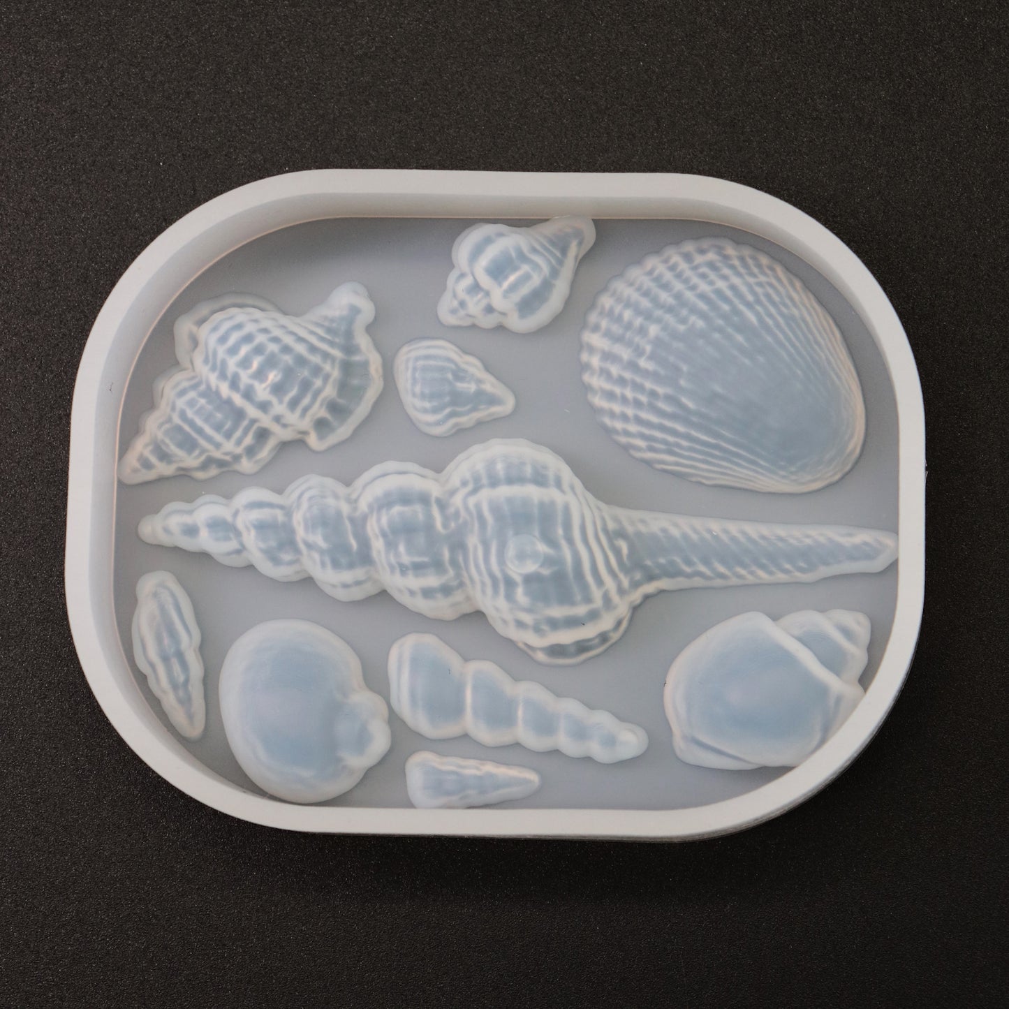 Silikonform Muscheln Maritime Gießform DIY für Epoxidharz ca. 1 - 7,5 cm