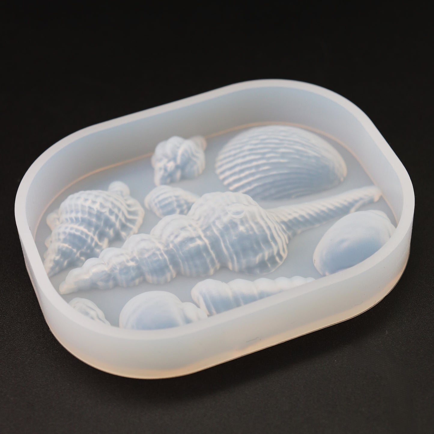 Silikonform Muscheln Maritime Gießform DIY für Epoxidharz ca. 1 - 7,5 cm
