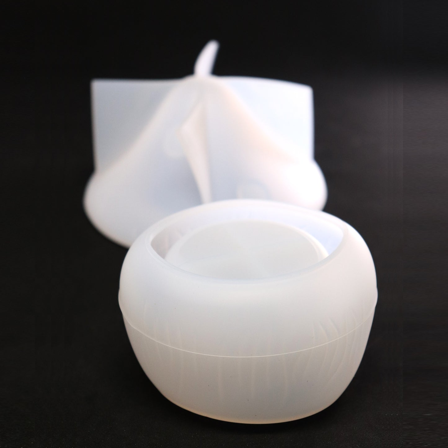Silikonform 3D Pilz mit Deckel Gießform für Epoxidharz, Raysin ca. 10,5 cm