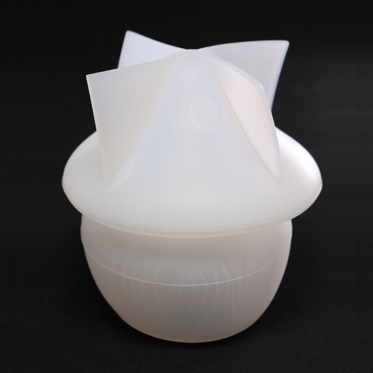 Silikonform 3D Pilz mit Deckel Gießform für Epoxidharz, Raysin ca. 10,5 cm