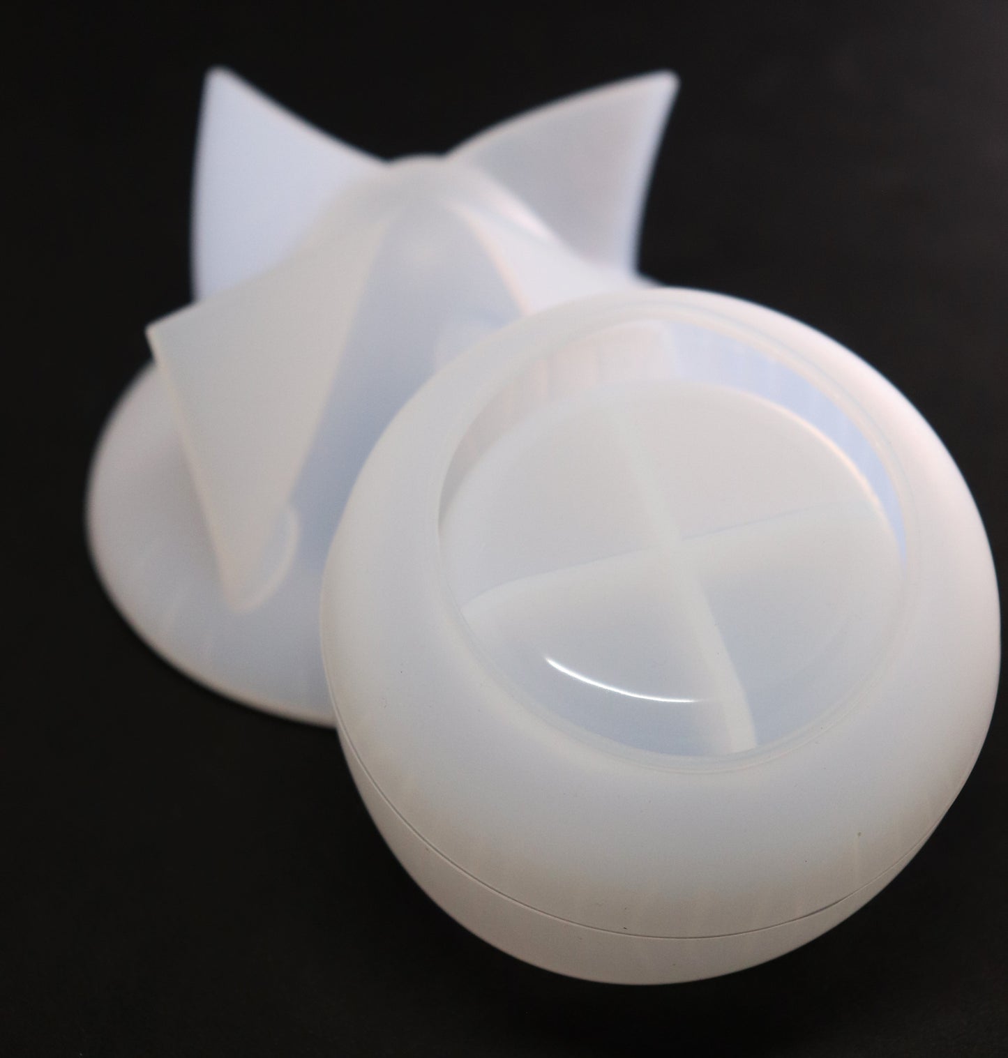Silikonform 3D Pilz mit Deckel Gießform für Epoxidharz, Raysin ca. 10,5 cm