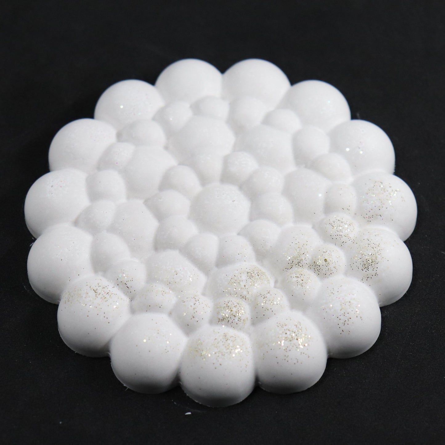 Silikonform Bubbles Rund Untersetzer Gießform für Raysin, Resin oder Epoxidharz ca. 10 cm