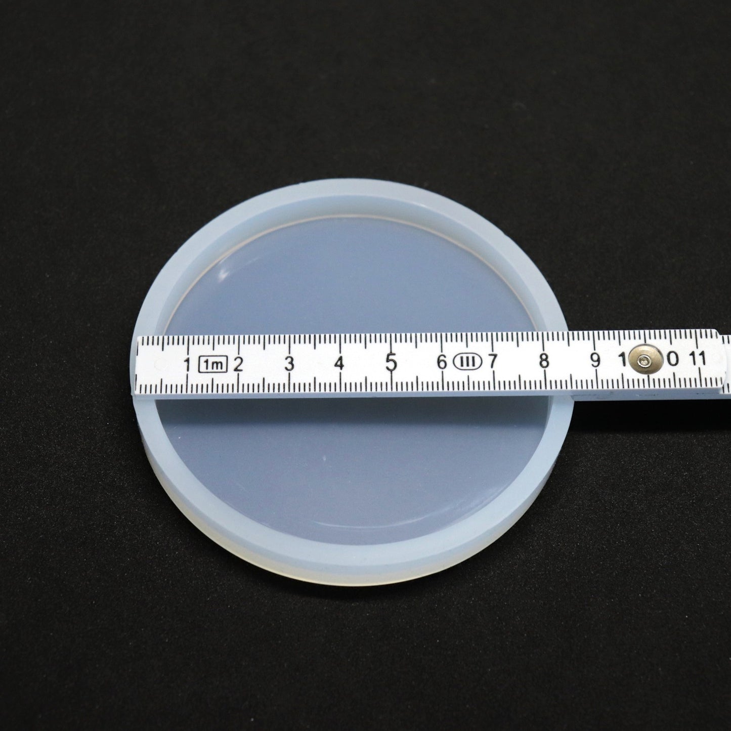 Silikonform Runder Untersetzer Gießform acht cm, geeignet für Resin, Raysin oder Epoxidharz