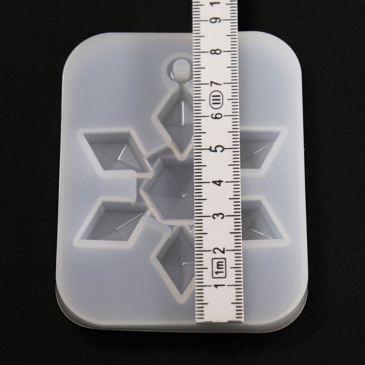 Silikonform Kristall Anhänger Weihnachten ca. 8 cm
