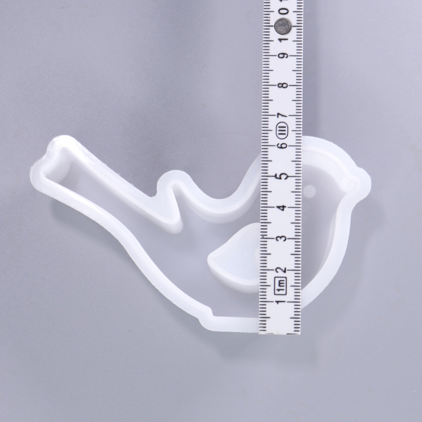 Silikonform Vogel mit Herz Aufsteller Tischdeko Gießform klein ca. 10 cm