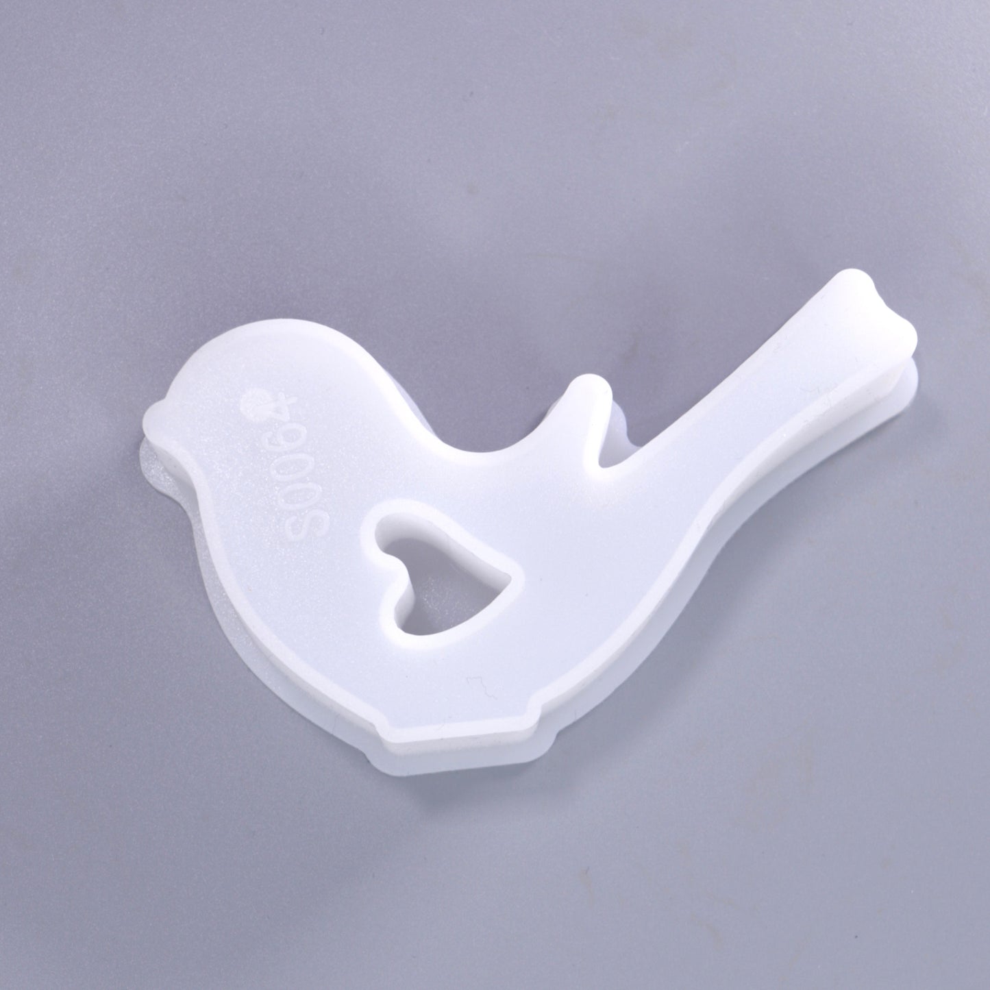 Silikonform Vogel mit Herz Aufsteller Tischdeko Gießform klein ca. 10 cm
