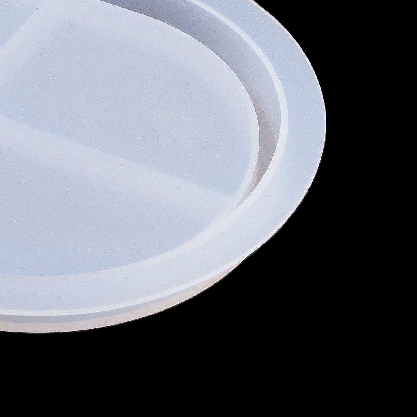 Silikonform Ovale Tablett Form mit Rand für Epoxidharze oder Gießpulver ca 14 cm