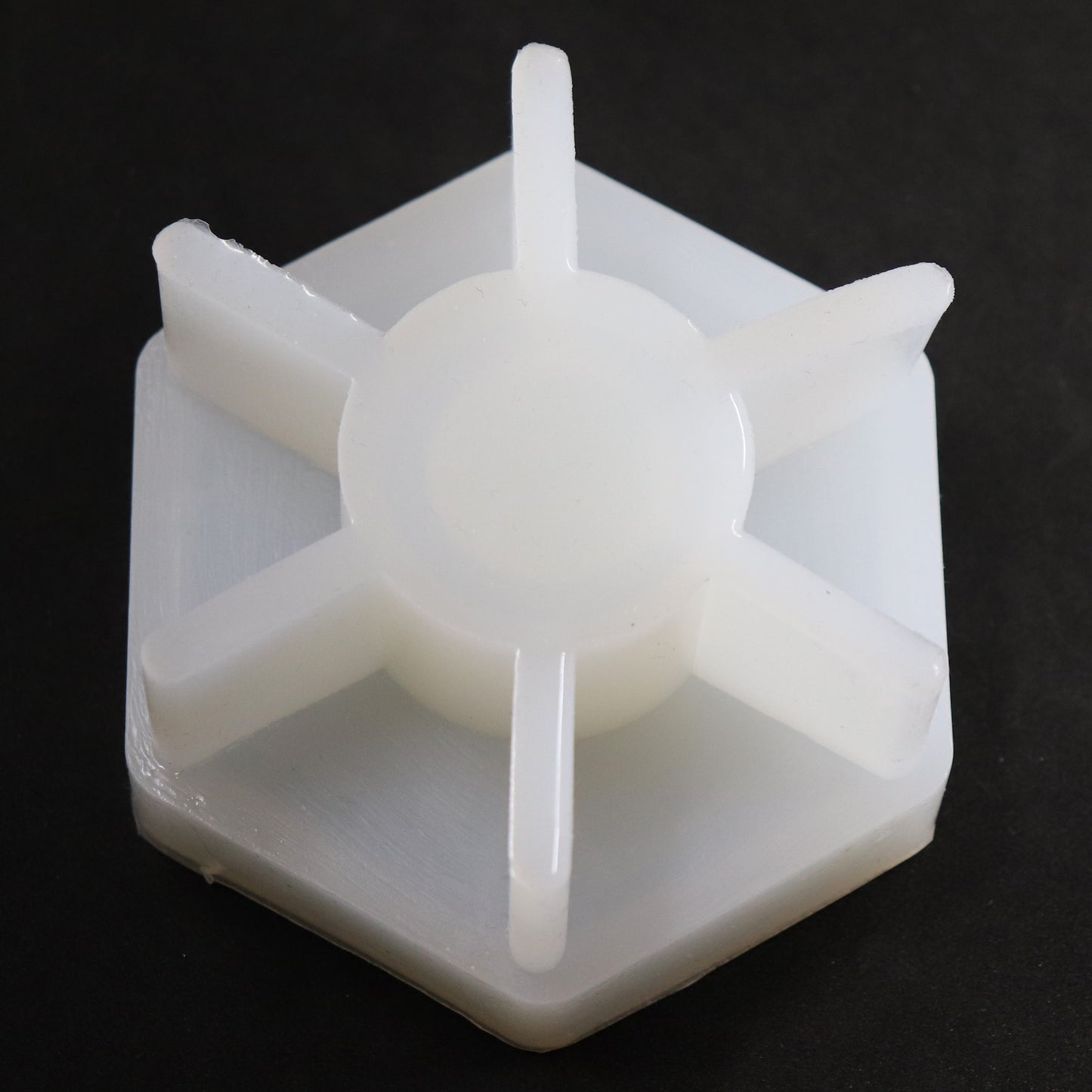 Hexagon Kerzenhalter Kerzenständer Silikonform für Raysin, Beton ca. 8 x 9 cm