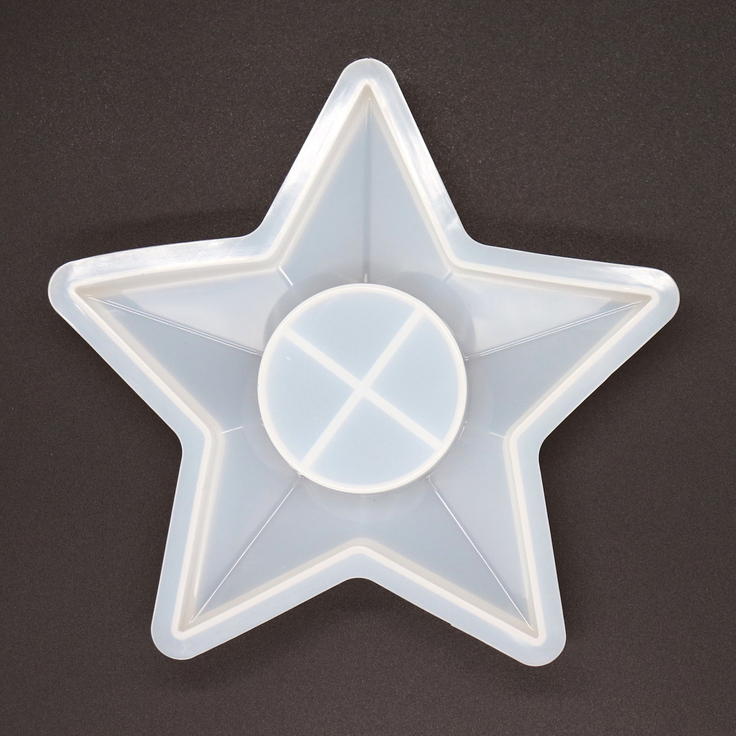Silikonformen Stern Kerzen Teller Ständer Groß ca. 18 cm für Gießpulver wie Raysin