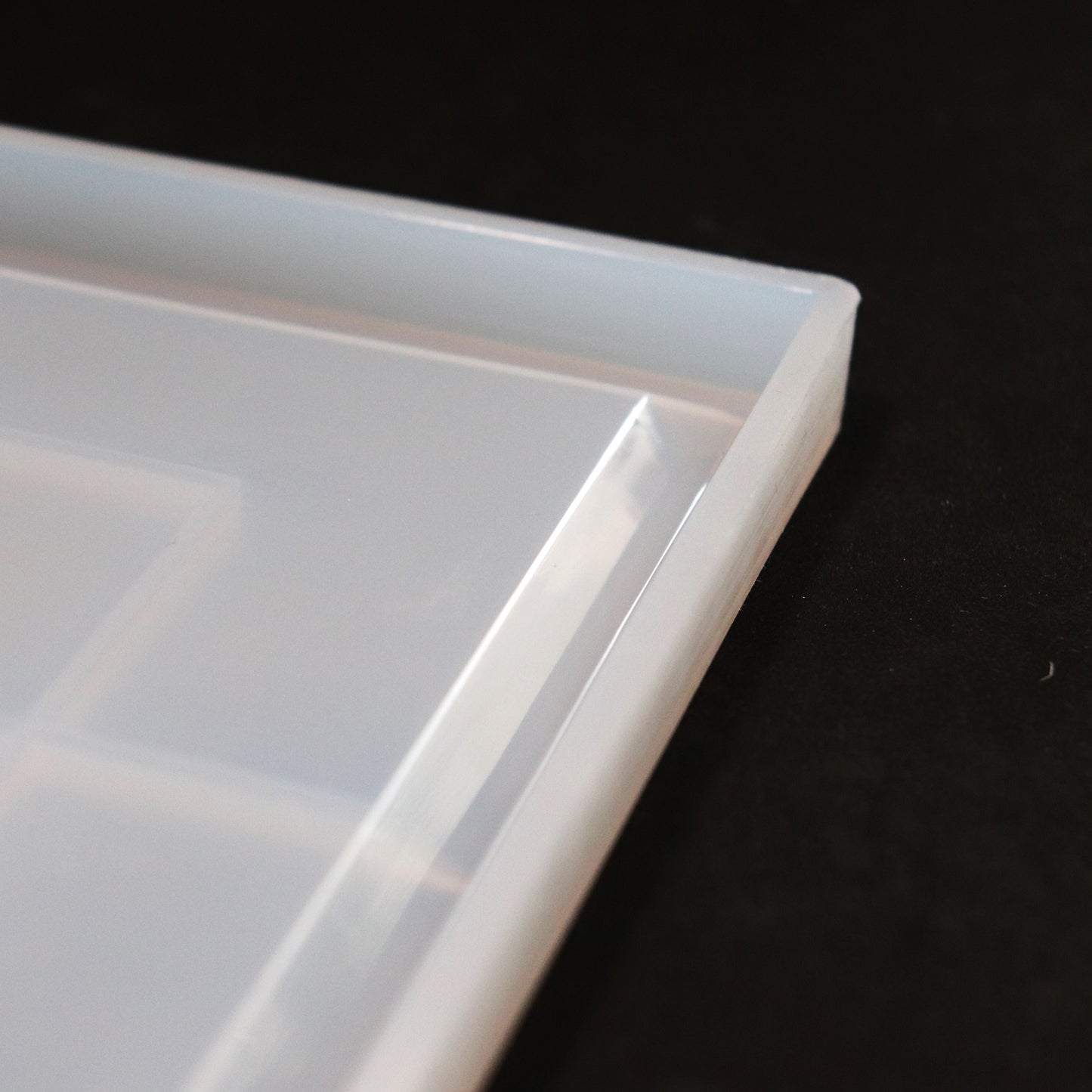 Silikonform Quadrat Tablett Gießform Untersetzer mit Rand ca. 19 cm