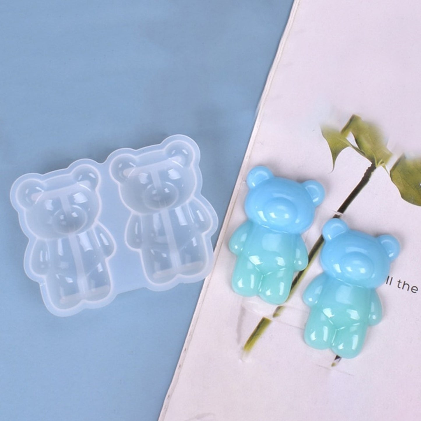 3D Teddybären Bär Silikonform Gießform für Resin, Raysin, Epoxidharz ca. 6 cm