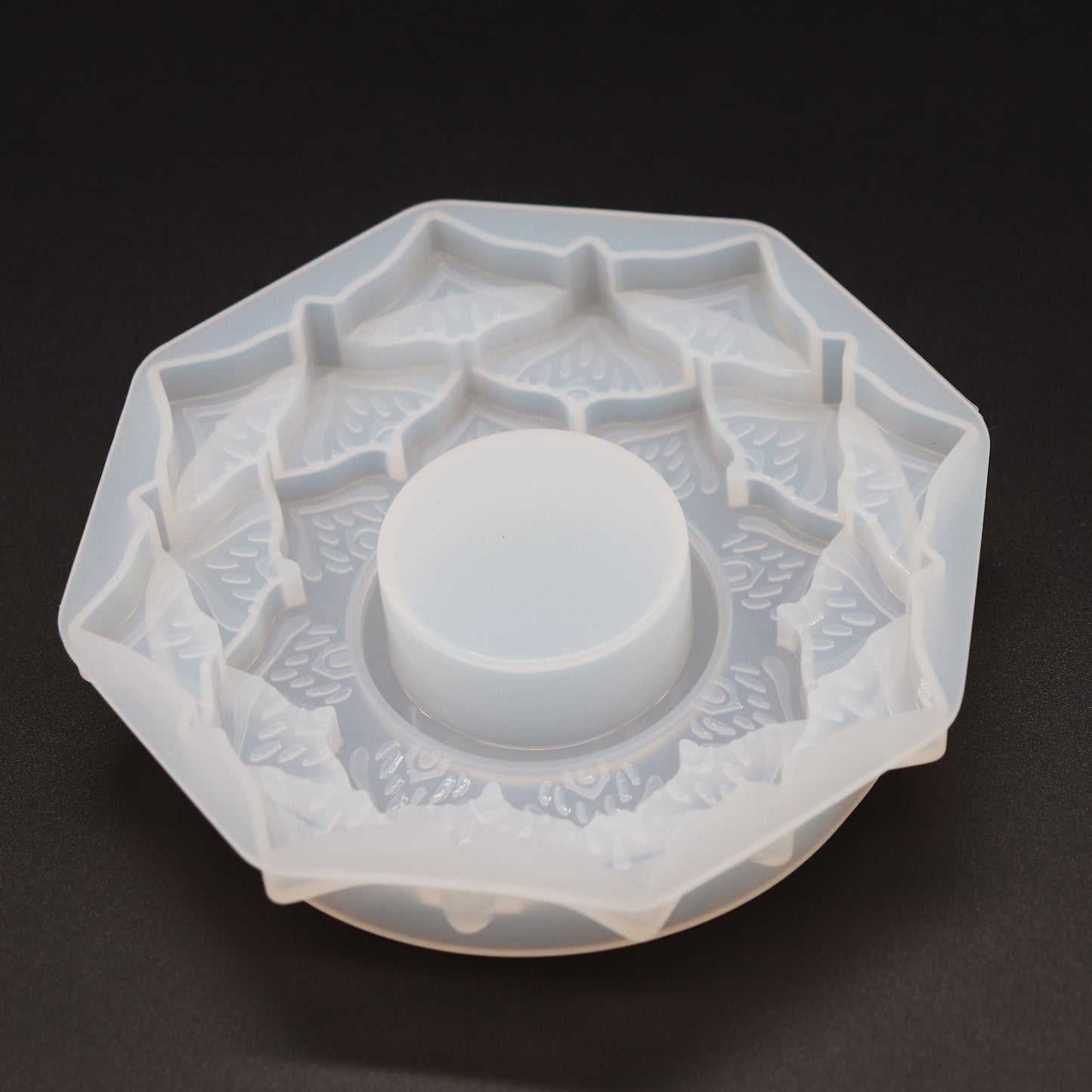 Silikonform Teelichthalter Blumenform Gießform