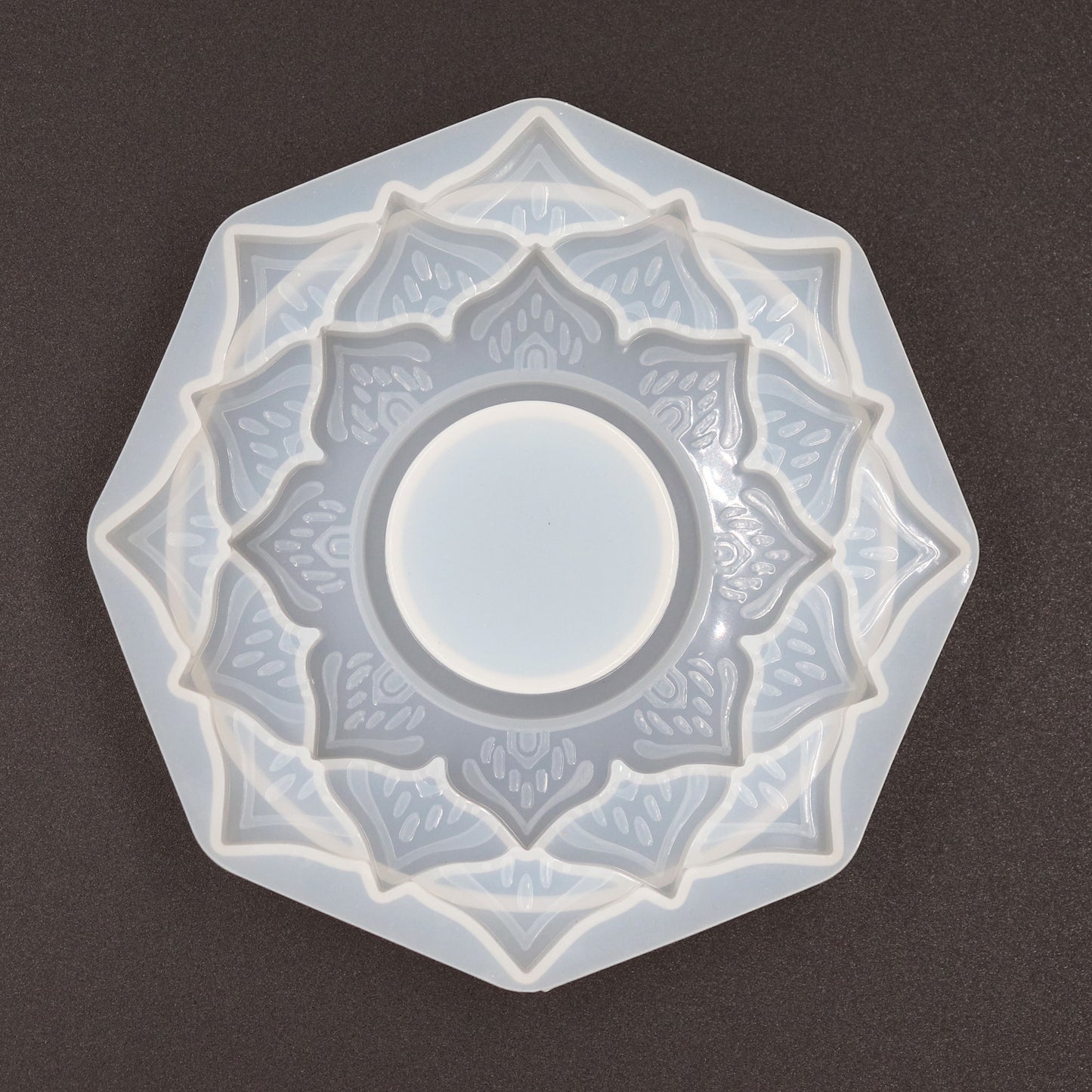 Teelichthalter Gießform für Gießpulver Blumenform