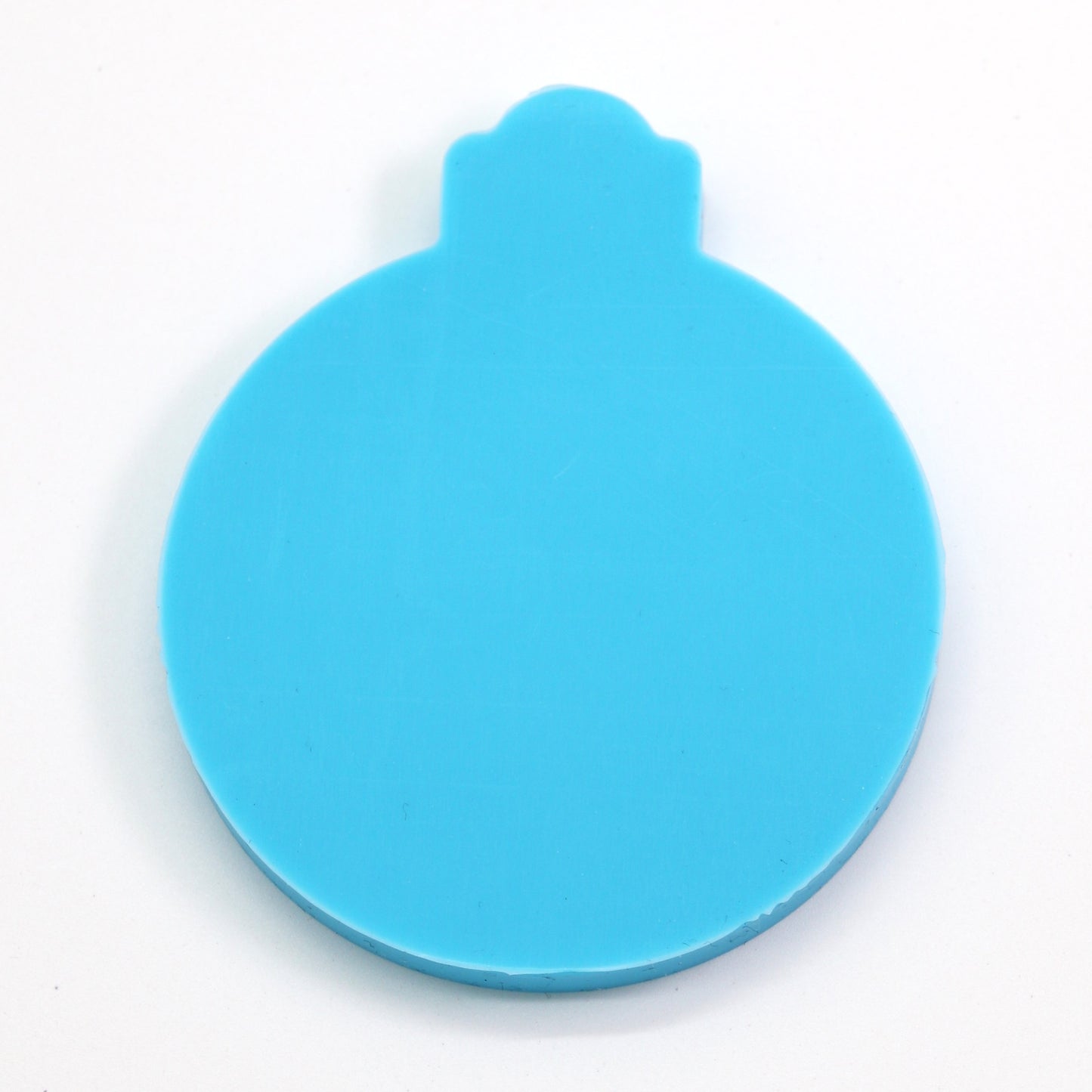 Silikonform Weihnachtskugel blanko Anhänger Gießform Weihnachten ca. 7,8 x 6,4cm