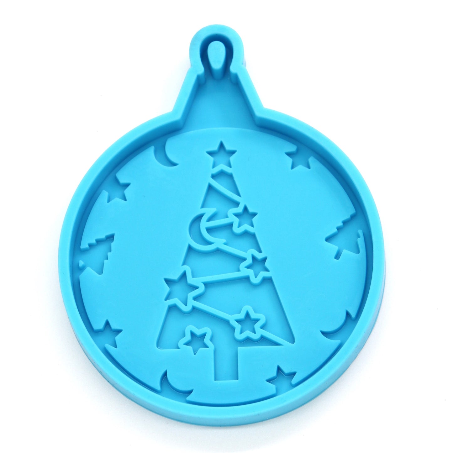 Silikon Weihnachtskugel mit Tannenbaum Gießform