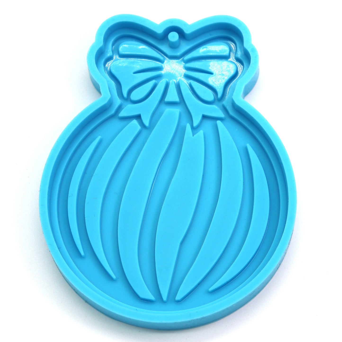 Silikon Weihnachtskugel mit Schleife Gießform