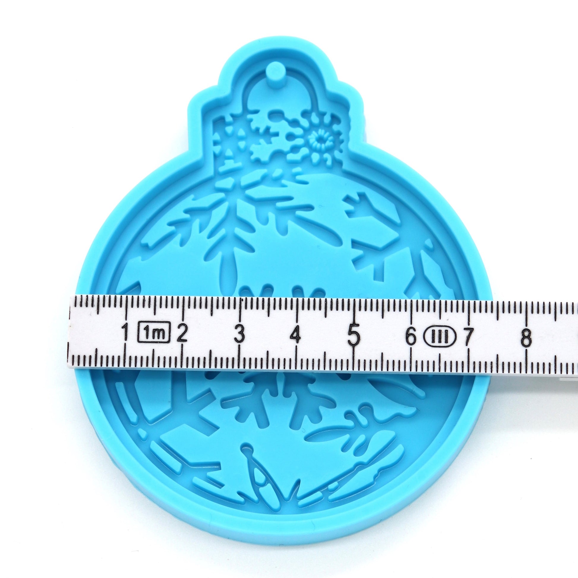 Gießformen Weihnachten Anhänger mit Schneeflocken