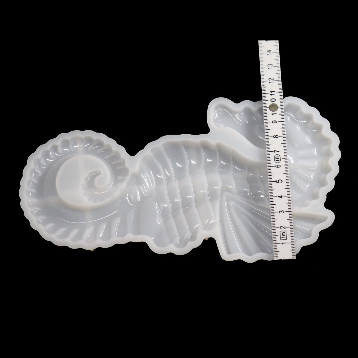 Silikonform Seepferd XL Gießform Seepferdchen für Raysin, Epoxidharz ca. 20 cm