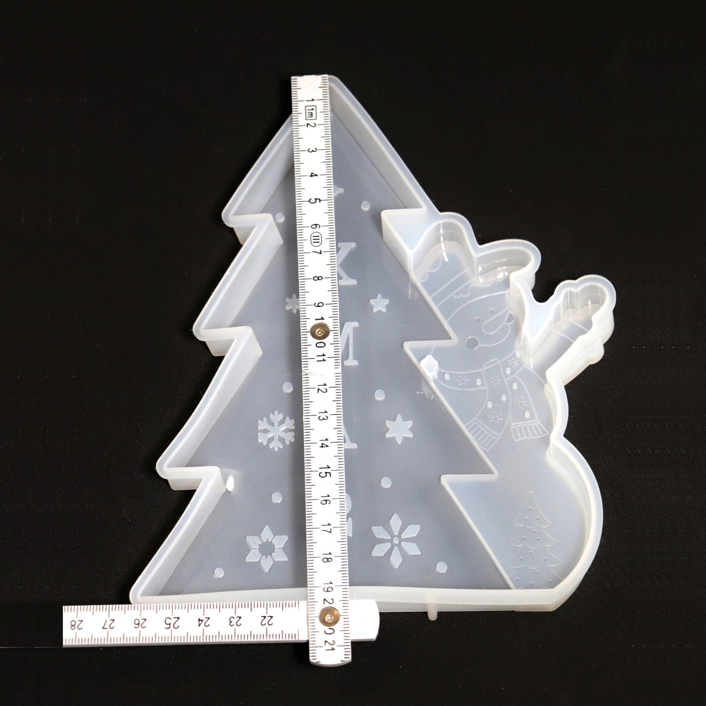 Silikonform XMAS Weihnachten Aufsteller Gießform für Epoxidharz ca. 18,5 cm