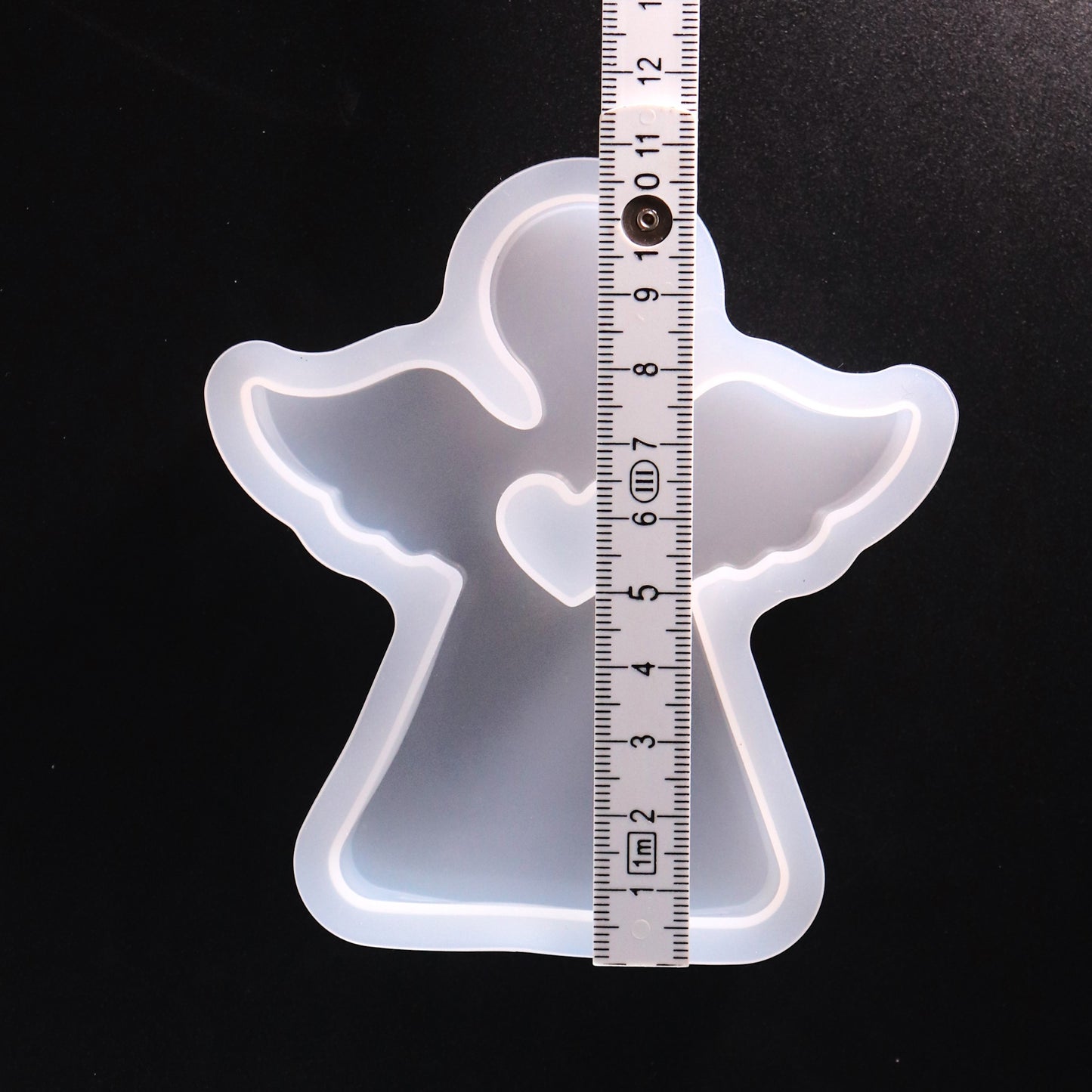 Silikonform Engel mit Herz Gießform Schutzengel Form für Gießpulver ca. 10 cm