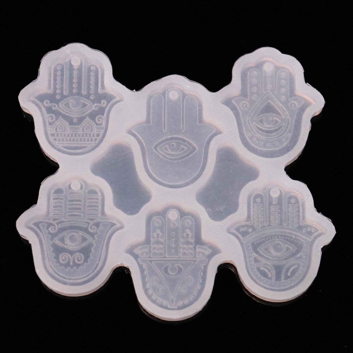 Silikonform Hamsa Hand Anhänger kleine Gießformen für Schmuck DIY je ca. 3 cm