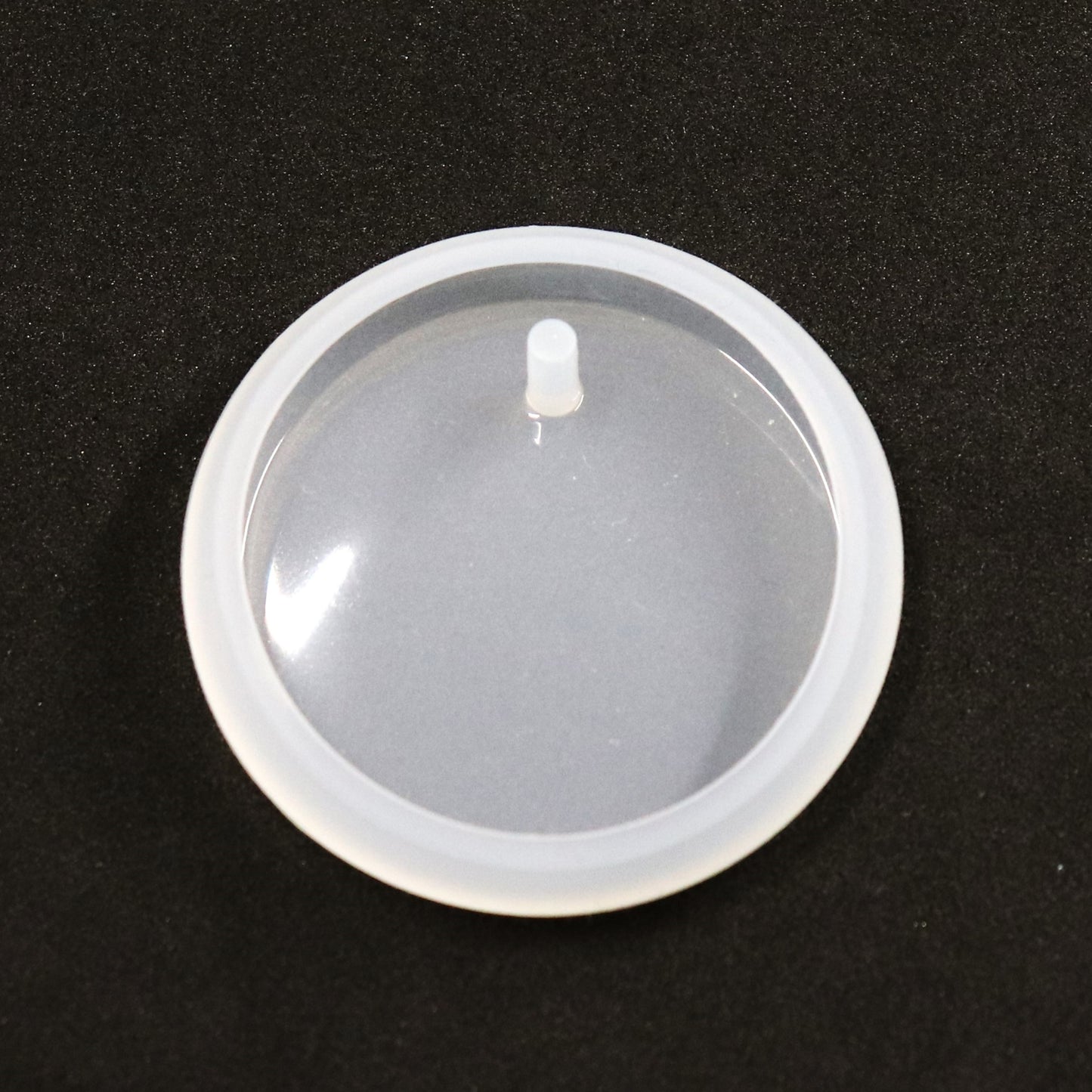Runder Silikon Schmuck Anhänger abgerundete Gießform, Raysin ca. 3,5 cm