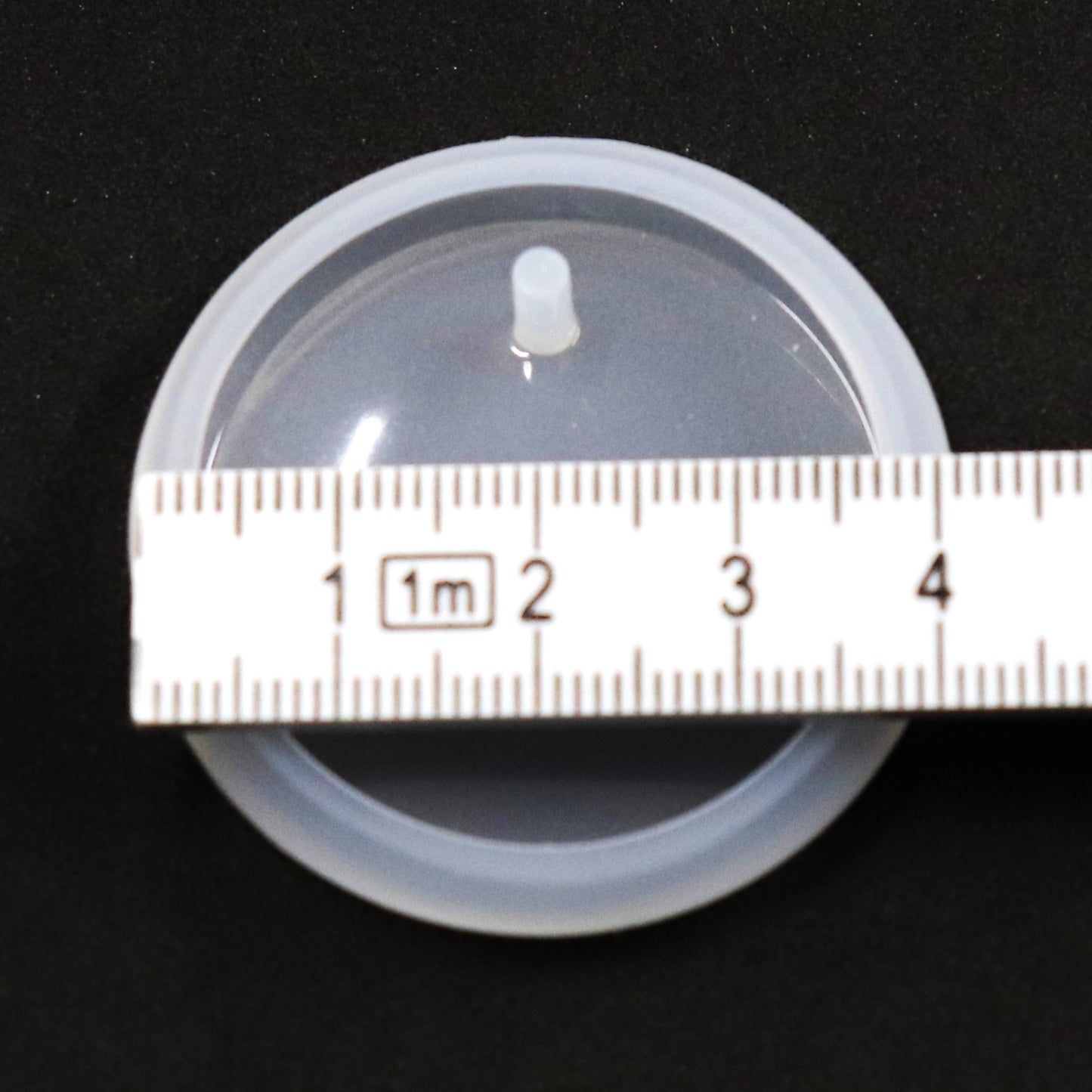 Runder Silikon Schmuck Anhänger abgerundete Gießform, Raysin ca. 3,5 cm