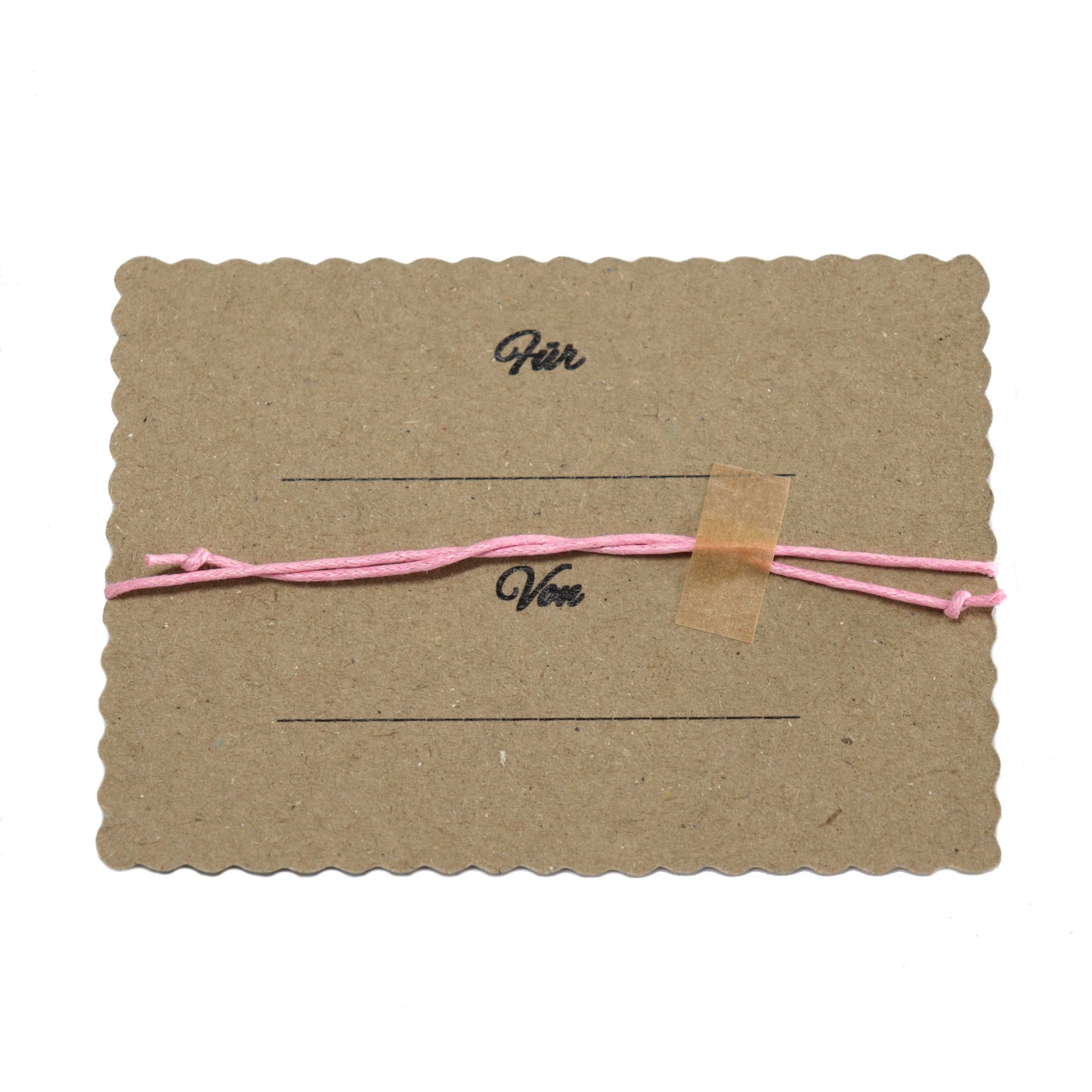 boasicea Wunscharmband Glücksbringer mit Herz - Rosa